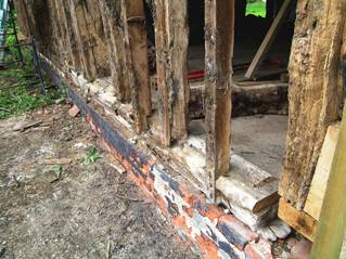 Timber frame barn repair